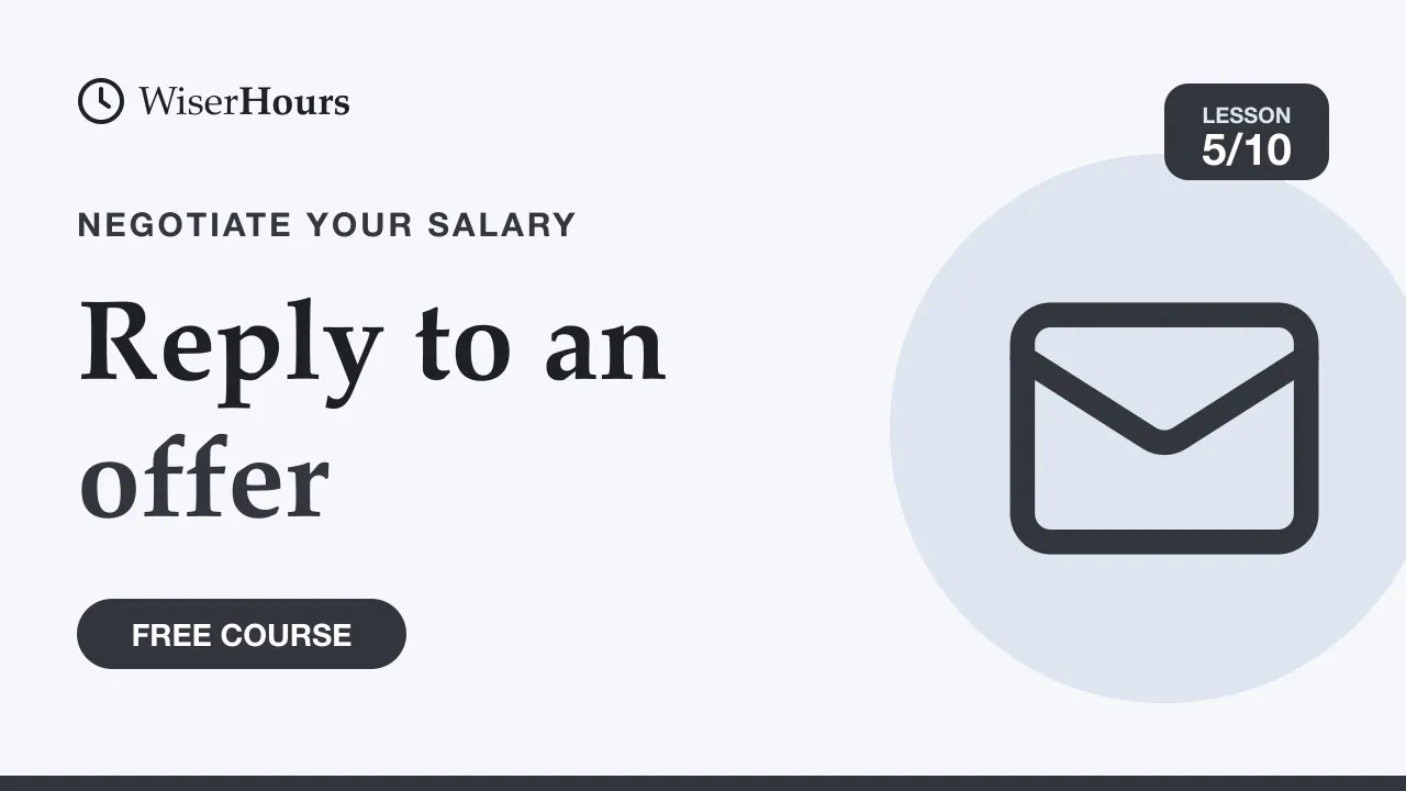 Cover picture for lesson 5: How to Respond to a Low Job Offer Calmly