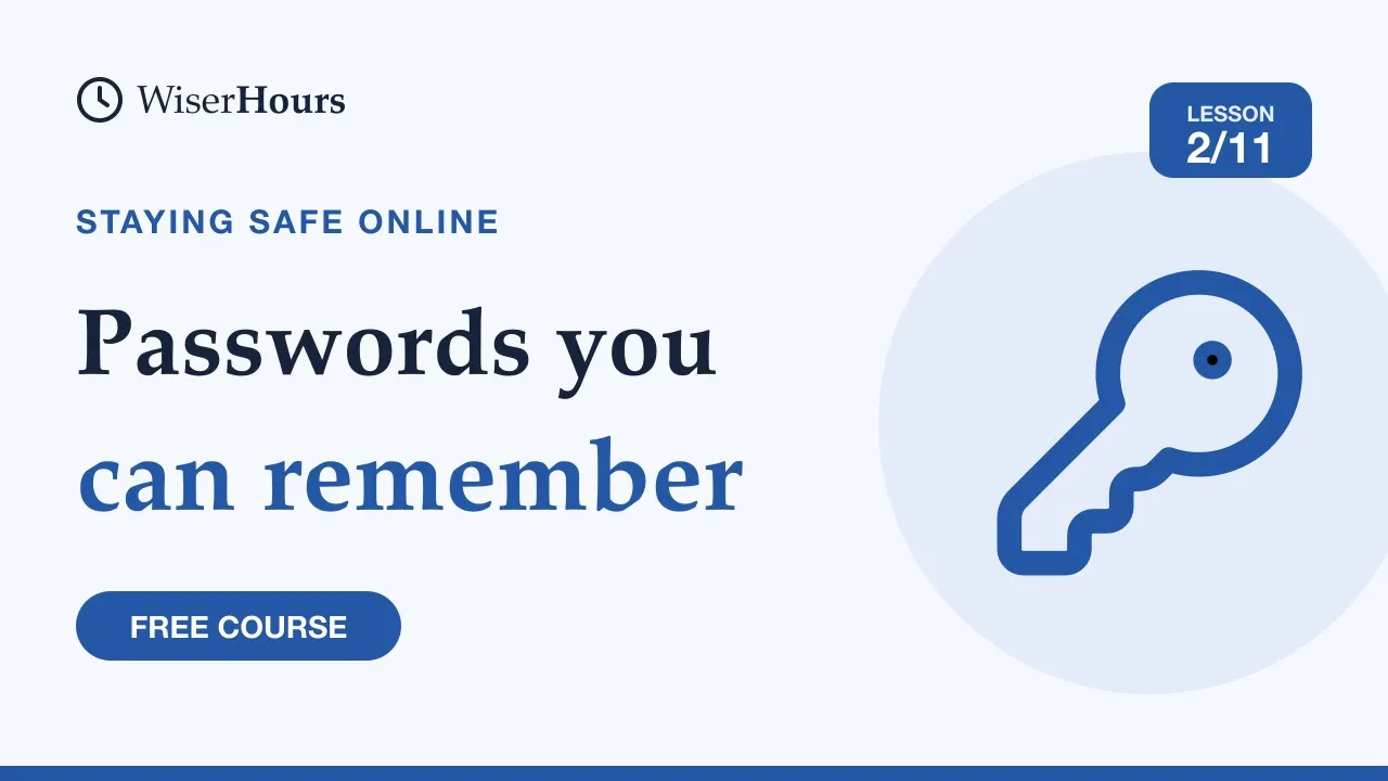 Cover picture for lesson 2: Passwords You Can Remember: Three Random Words
