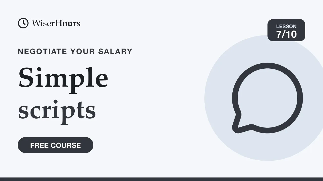 Cover picture for lesson 7: Simple Scripts for Pay Conversations You Can Practise