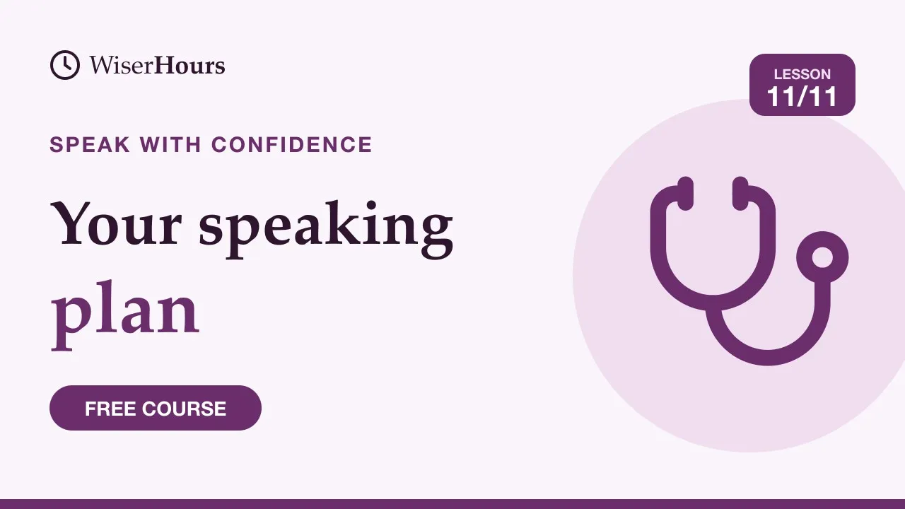 Cover picture for lesson 11: When Fear of Speaking Needs Help, and Your Speaking Plan